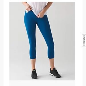 Lululemon wonder under low rise 21” crop legging